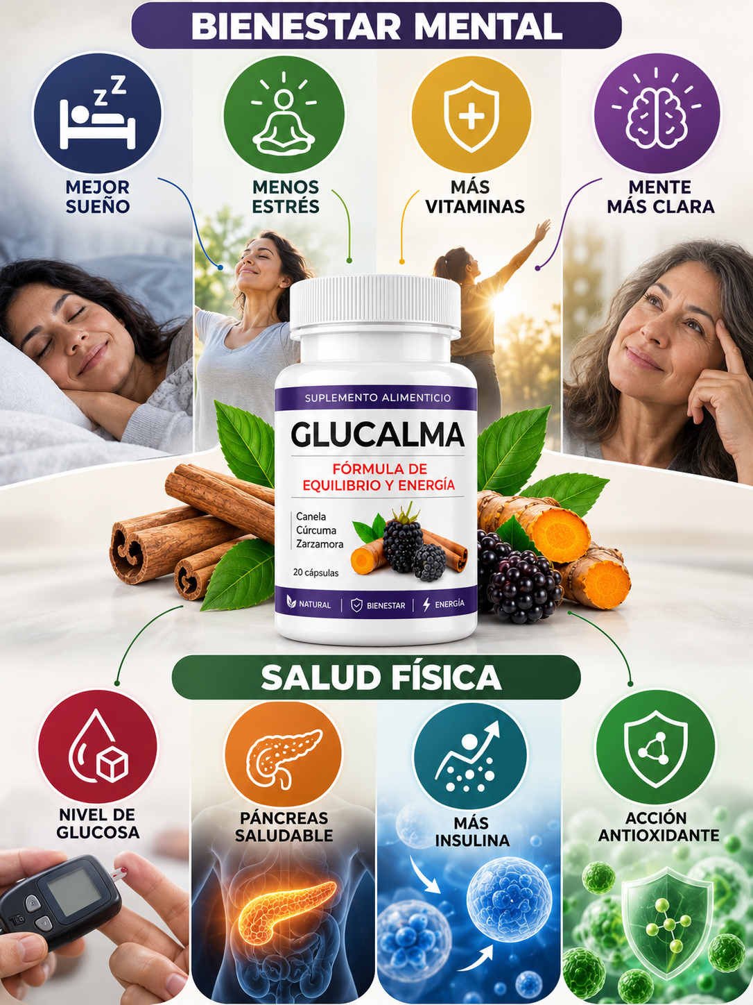 GLUCALMA para tu rutina diaria